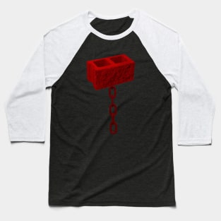 Red Blockchain Baseball T-Shirt